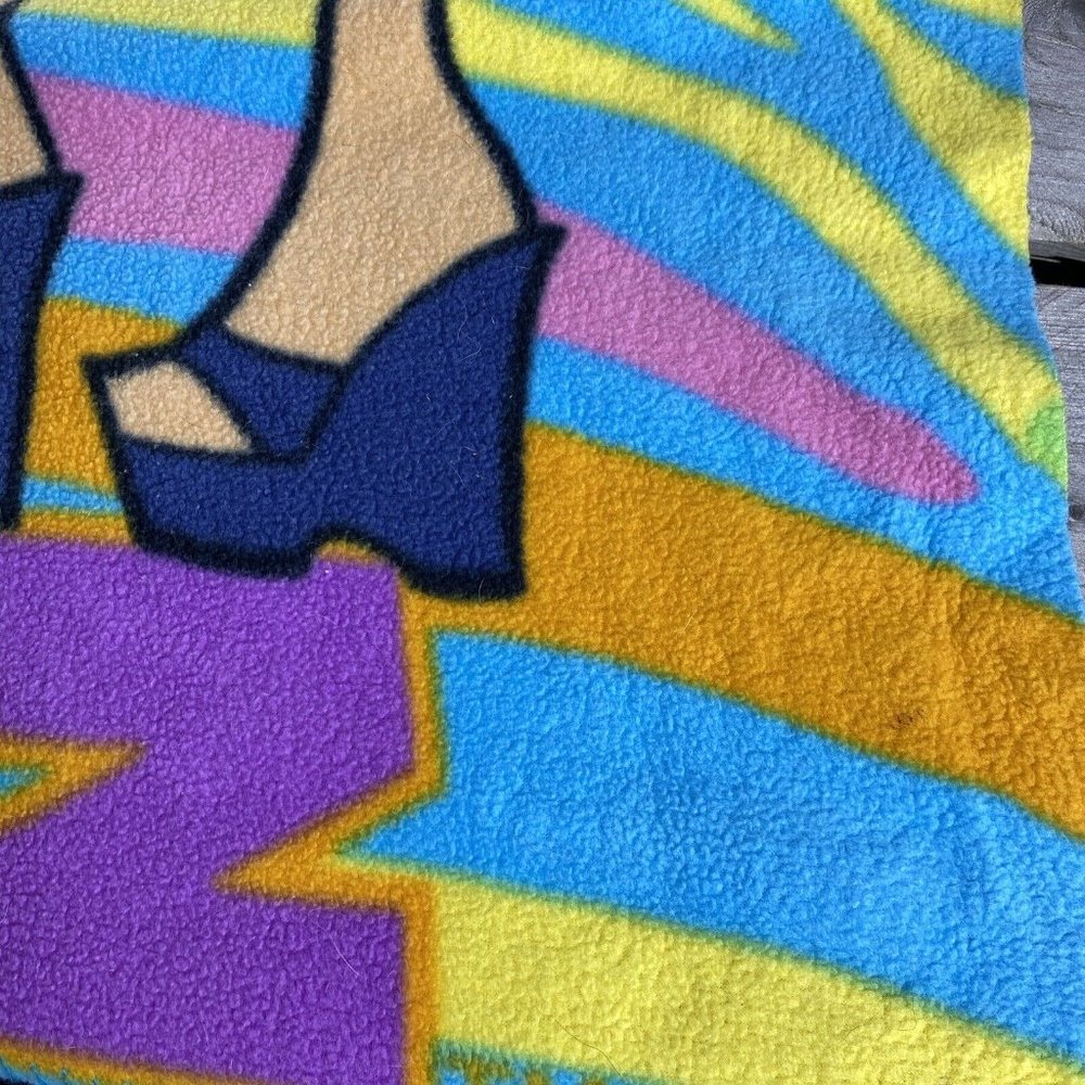 Vintage Lil Bratz Fleece Kids Throw Blanket Multicolor Zebra 38 X 45 - Picture 4 of 9